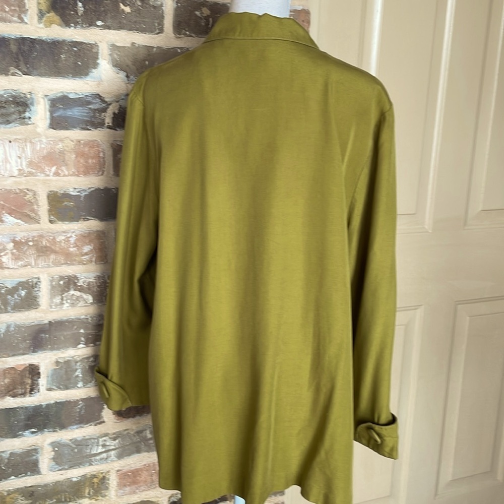 Vintage Laundry Oversized Olive Green Caped Jacket - Picture 2 of 8